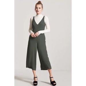 Forever21 Olive Khaki Green jumpsuit culotte